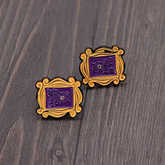 Cartoon Frame Brooch, I'll Be By Your Side Letter Brooch, Cute Gift for Friends