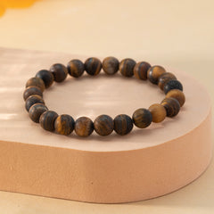 Matte Beaded Bracelet Set For Men Women Semi Precious Gemstone Beads