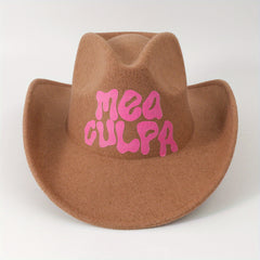 Y2K Western Cowboy Hat Wide Brim Style for Men and Women