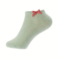 10 Pairs Bow Tie Socks Soft Lightweight Ankle Socks Women's Stockings