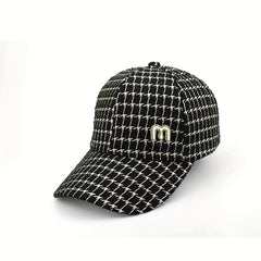 Plaid Pattern Sun Hat Classic Baseball Cap Lightweight Dad Hats For Women