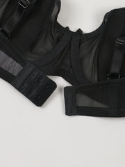 Mesh Unlined Push Up Bra Comfy & Breathable Women's Lingerie