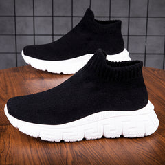 Men's Casual Knit Sneakers Lightweight Running Shoes