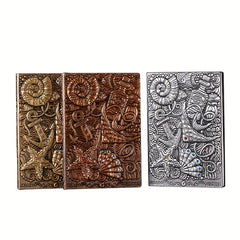Embossed Notebook A5 100 Sheets Ocean Style Hand Ledger