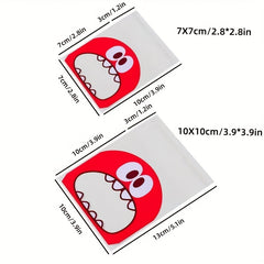 100pcs Monster Cookie Candy Bags for Baking