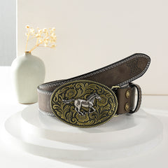 Casual Vintage Belt Business Style PU Leather Belt Men