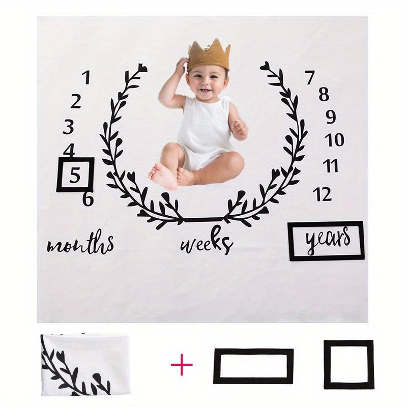 Soft Photography Blanket for Monthly Hundred Days Baby Photo Background