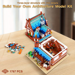 Medieval Building Blocks For Adults 1767pcs Post Station Architecture Model