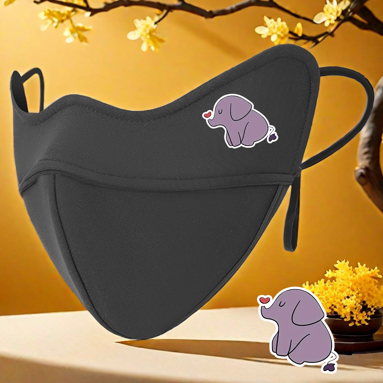 5D Warm Mask with Elephant Pattern