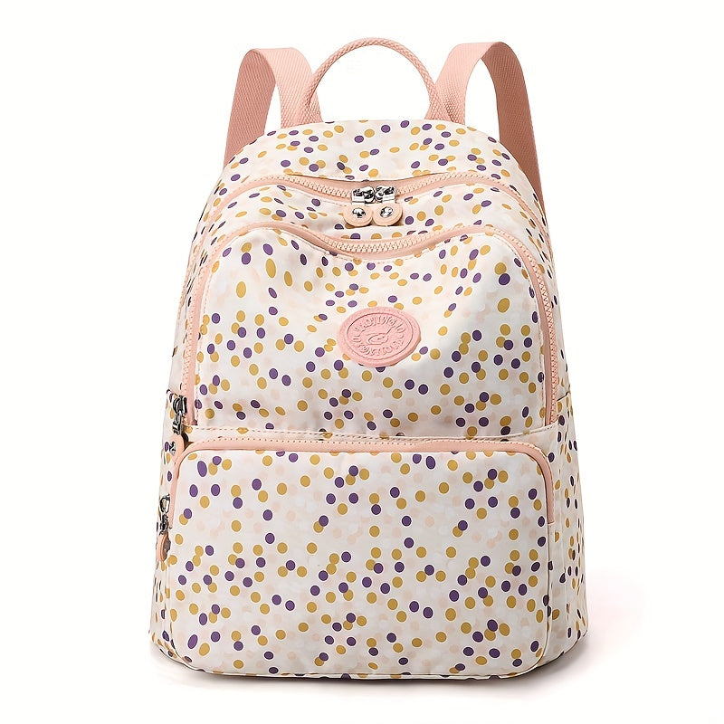Flower Print Backpack Carry On Travel Bag For Luggage