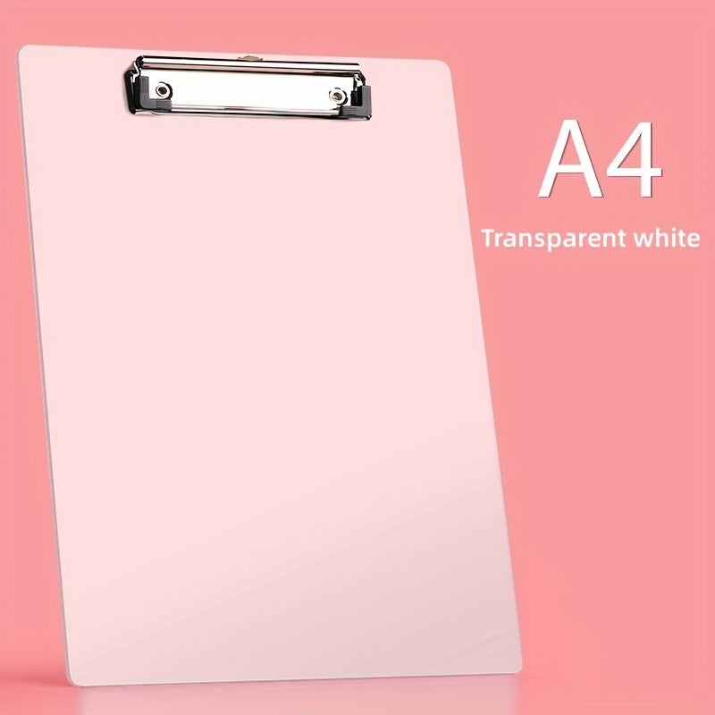 1pc A4 Clipboards With Metal Clip For Office