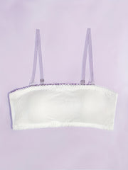 Women's Wireless Bra with Lace Trim