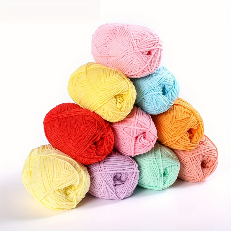 4pcs Milk Cotton Yarn DIY Candy Creative Doll Crochet Chunky Thick Soft Yarn