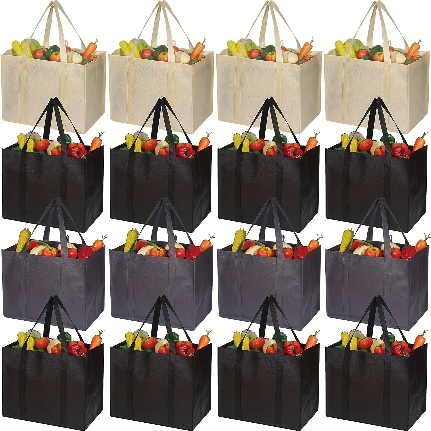 Reusable Grocery Bags Large Foldable Heavy Duty Shopping Tote Produce Bag