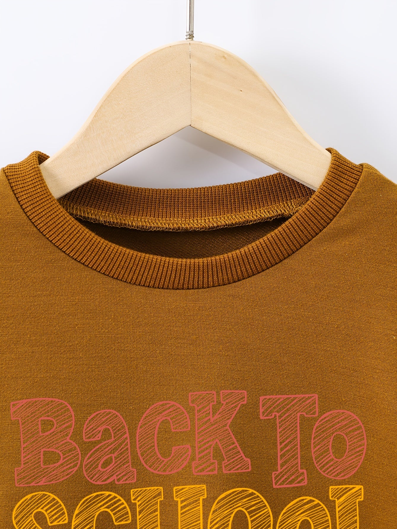 BACK TO SCHOOL Baby Boys Letter Print Sweatshirt