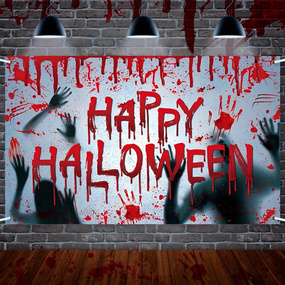 Halloween Backdrop Banner Background Hanging Decoration Horror Props