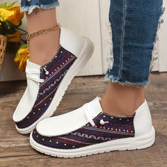 Women's Skate Shoes with Square Pattern, Lace-Up Canvas Sneakers