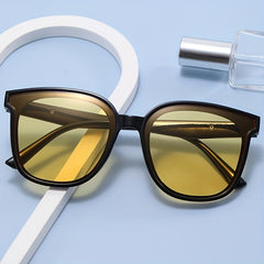 Oversized Cat Eye Sunglasses Solid Square Frame Glasses UV400