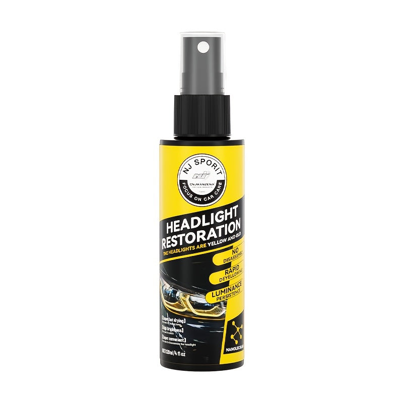 Car Headlight Refurbishment Liquid - Scratch and Yellowing Cleaner