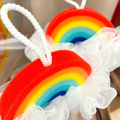 Rainbow Sponge Bath Ball for Kids
