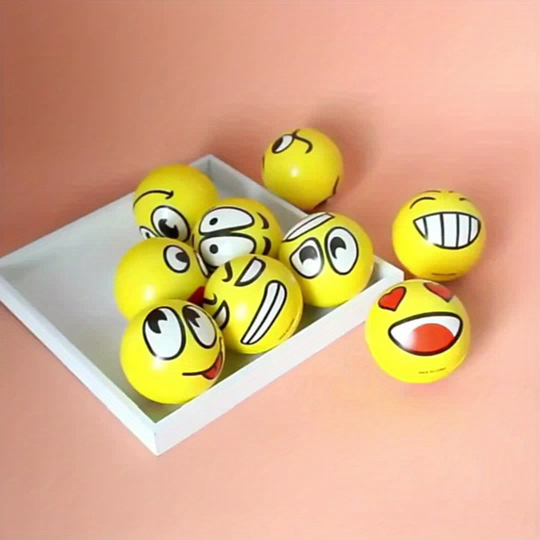 Smiling Face Pressure Ball PU Ball Elastic Ball Foam Decompression