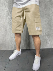 Men's Drawstring Cargo Shorts for Summer