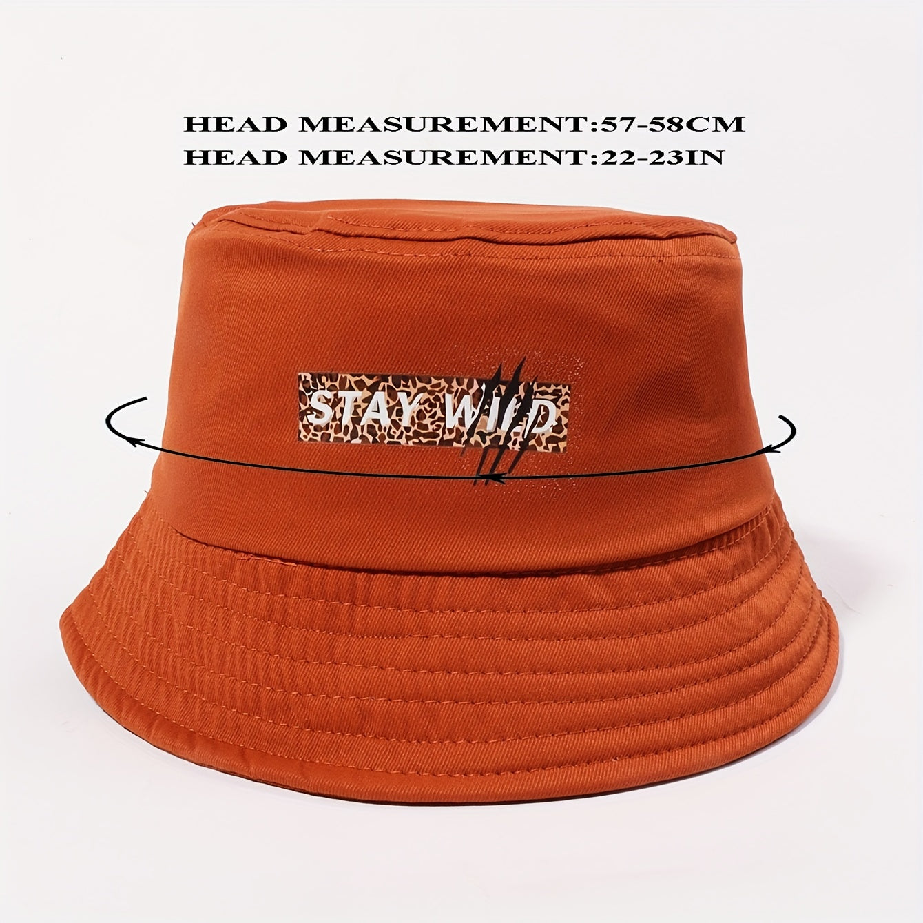 Leopard Bucket Hat Coffee Printed Fisherman Cap Outdoor Basin Hat