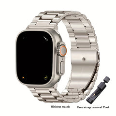 Stainless Steel Smart Watch Belt Safety Buckle + Tools
