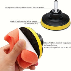 22pcs Car Polishing Waxing Sponge Set 3" Wool Wheel