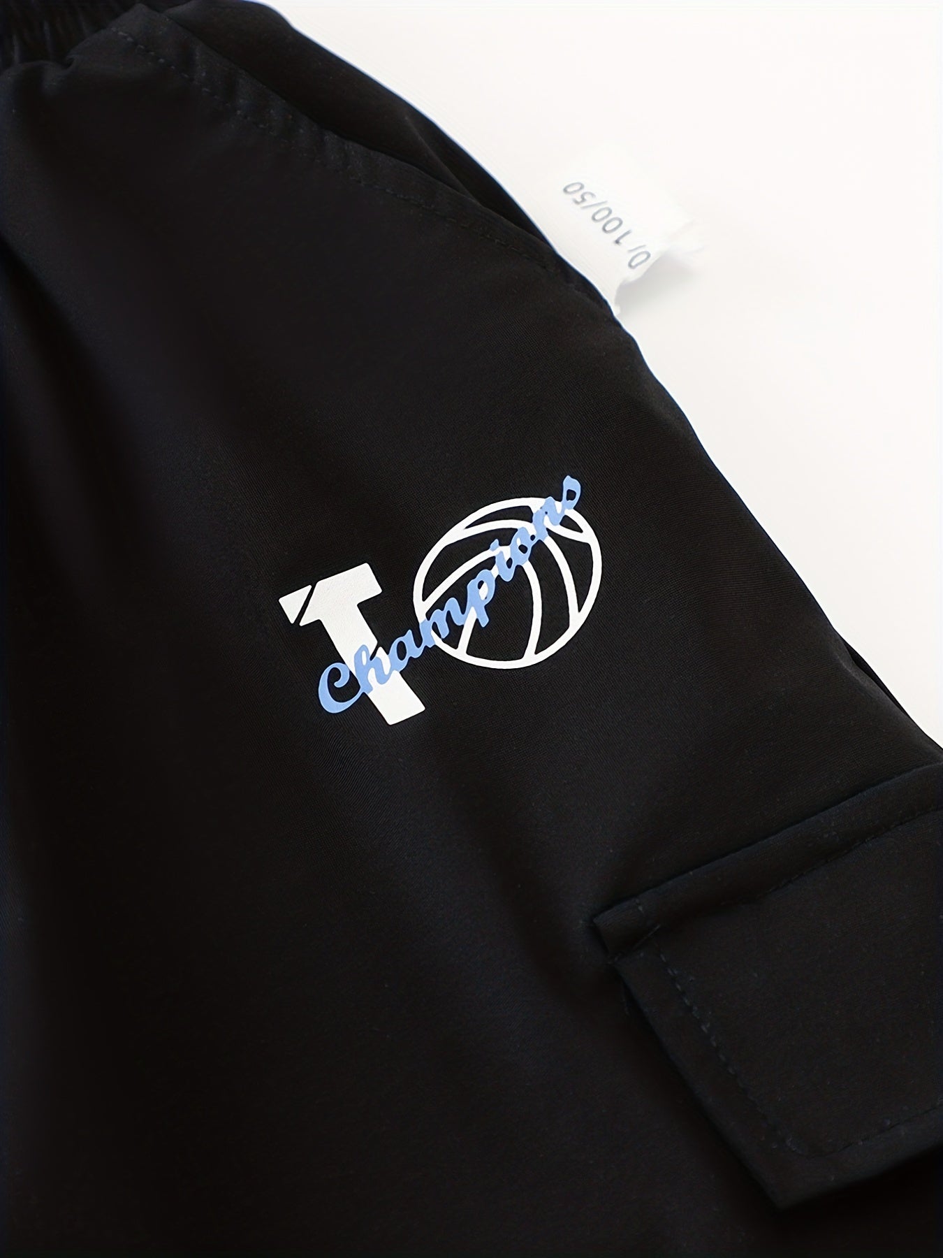 Boys Casual Letter Print Thin Comfortable Quick Drying Pants