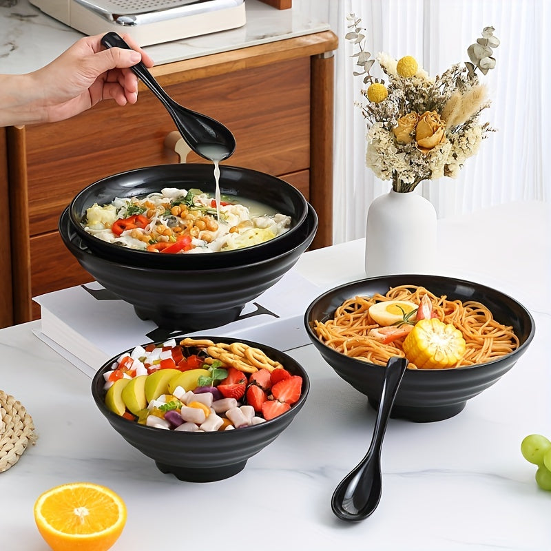2pcs Bowl Set Dishwasher & Microwave Safe Pho Thai Miso Udon Bowl Set