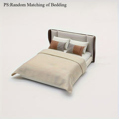 Chinese Style Double Bed Mini Furniture for Sand Table Decoration