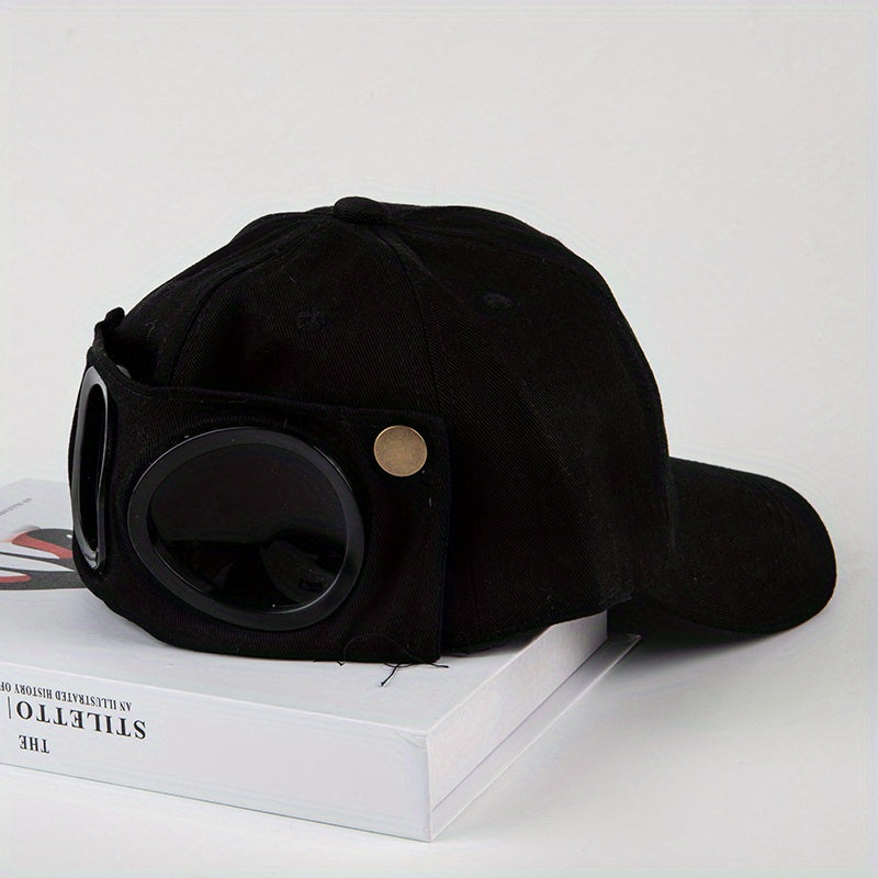 Aviator Goggles Cotton Baseball Cap Hip Hop Dad Hat