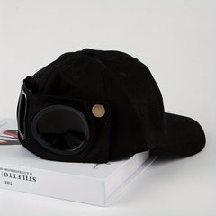 Aviator Goggles Cotton Baseball Cap Hip Hop Dad Hat