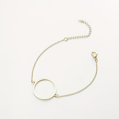 Men's Lightning Round Love Bracelet, Adjustable Charm
