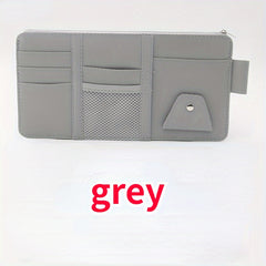 Multifunctional Sun Visor Ticket and Card Holder Organizer