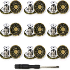 Replacement Jeans Copper Buttons With Tool