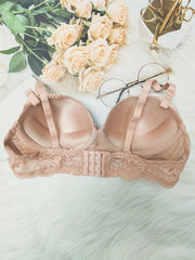 Lace Push Up Bra Breathable Tie Bra Women's Lingerie