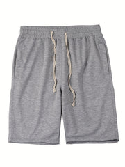 Men's Comfy Elastic Waist Drawstring Shorts for Summer