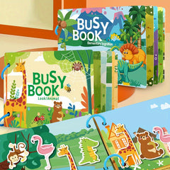 Interactive Busy Book for Youngsters Quiet Activity Book Phonics & Learning