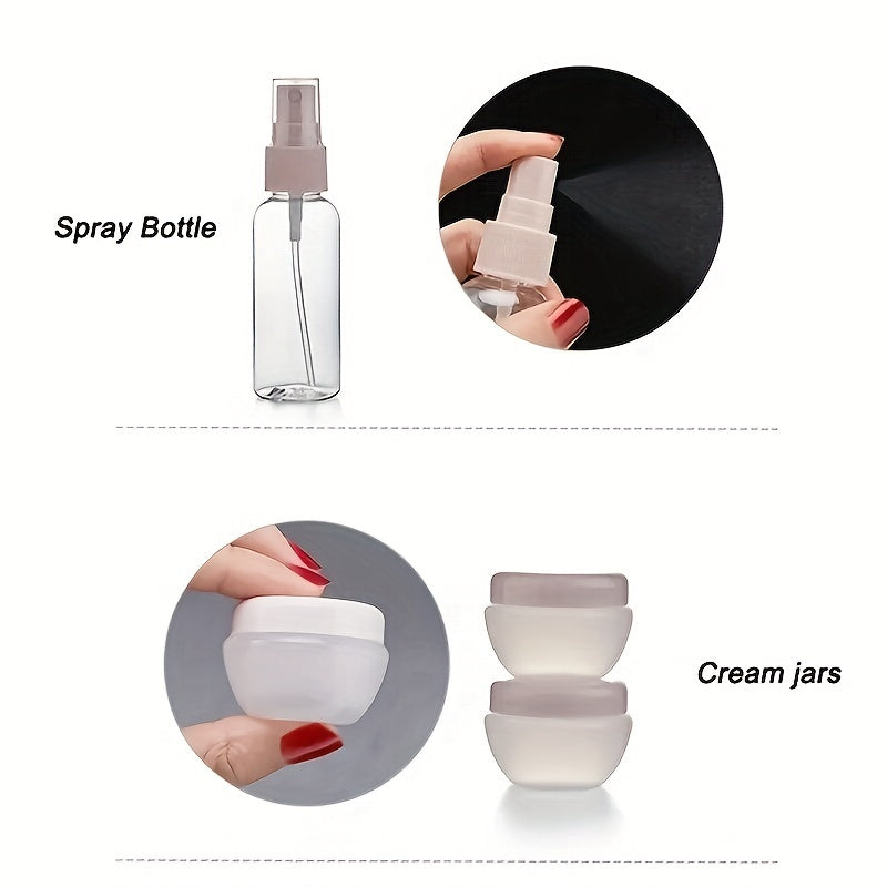 12pcs Travel Bottles Set - Toiletry Containers Leakproof Squeez