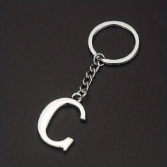 DIY A Letters Key Chain Charm 26 Letters Keychain Men Couple Gift