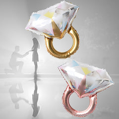 2 Pcs Artificial Diamond Balloon for Party Wedding Birthday Bridal Graduation