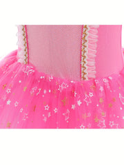 Girls Tulle Tutu Mesh Cami Dress Ballet Dance Practice Performance Clothes