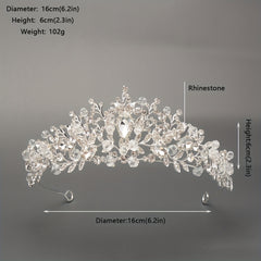 Rhinestone Crystal Headband Tiara Queen Princess Crown Wedding Hair Accessories