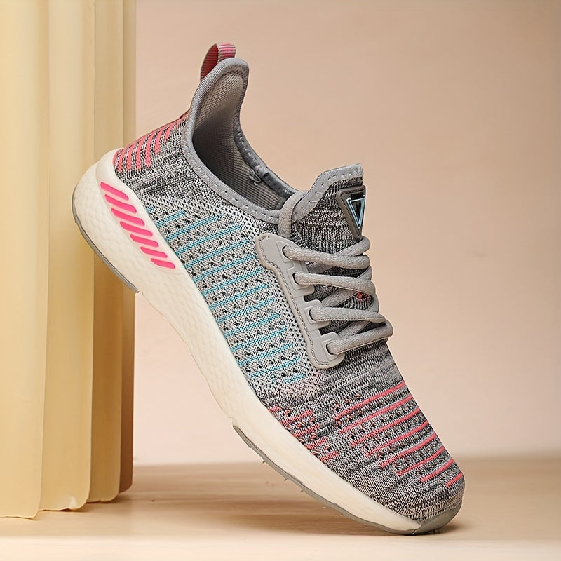 Women's Mesh Sneakers Casual Outdoor Lace-Up Shoes Lightweight Running