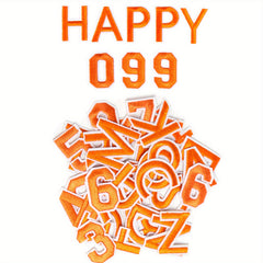 72pcs Iron On Letters Numbers Patches Embroidered Sewing Patches A 0 9