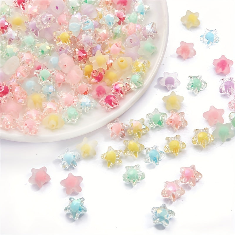 80pcs 1.0 43 Acrylic Mixed Five-pointed Star Beads DIY Jewelry