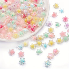 80pcs 1.0 43 Acrylic Mixed Five-pointed Star Beads DIY Jewelry