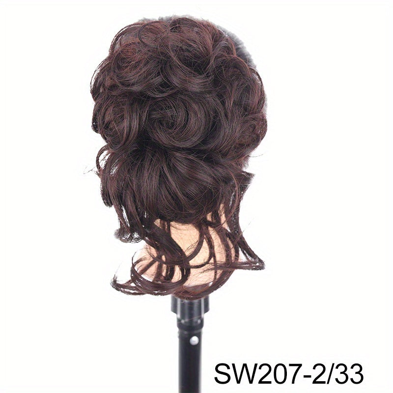 Synthetic Curly Hairpiece Hair Claw Wig Bun Hair Claw Chignon Shark Cla
